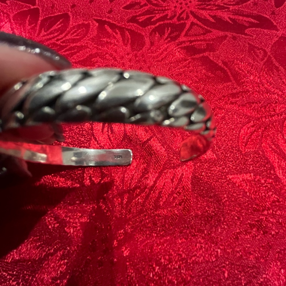 Sterling silver cuff bracelet - Picture 5 of 6